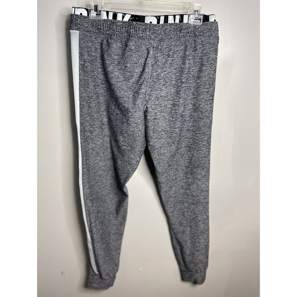 VICTORIA'S SECRET PINK ULTIMATE Women's Sz L Gray Stretch JOGGERS PANTS - Picture 6 of 8